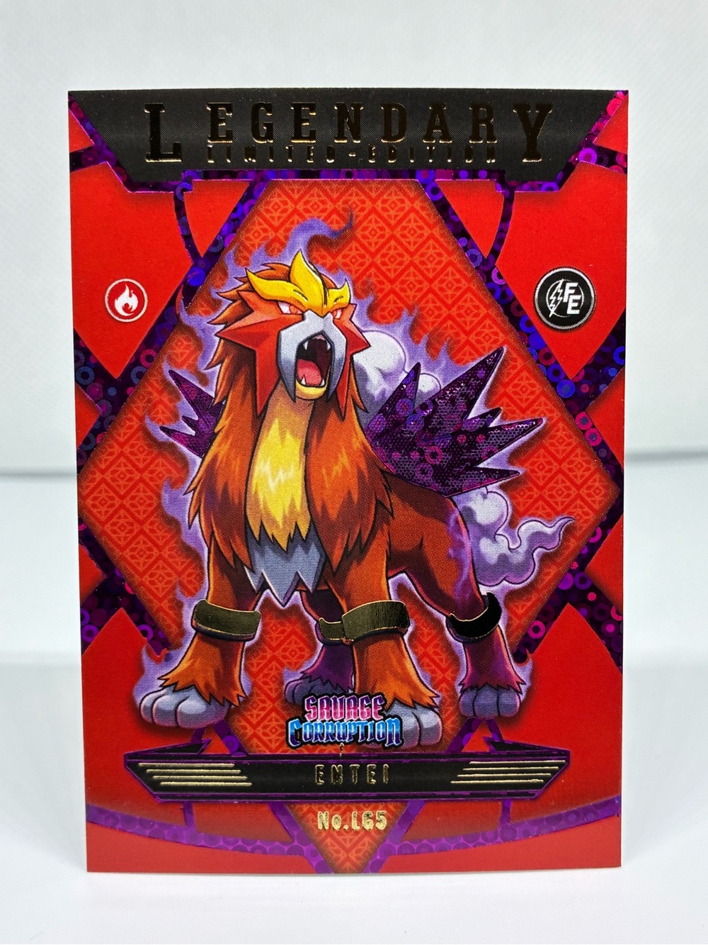ENTEI (LEGENDARY CHASE CARD) - SAVAGE CORRUPTION FLASH EDITION 2026 - POKEMON